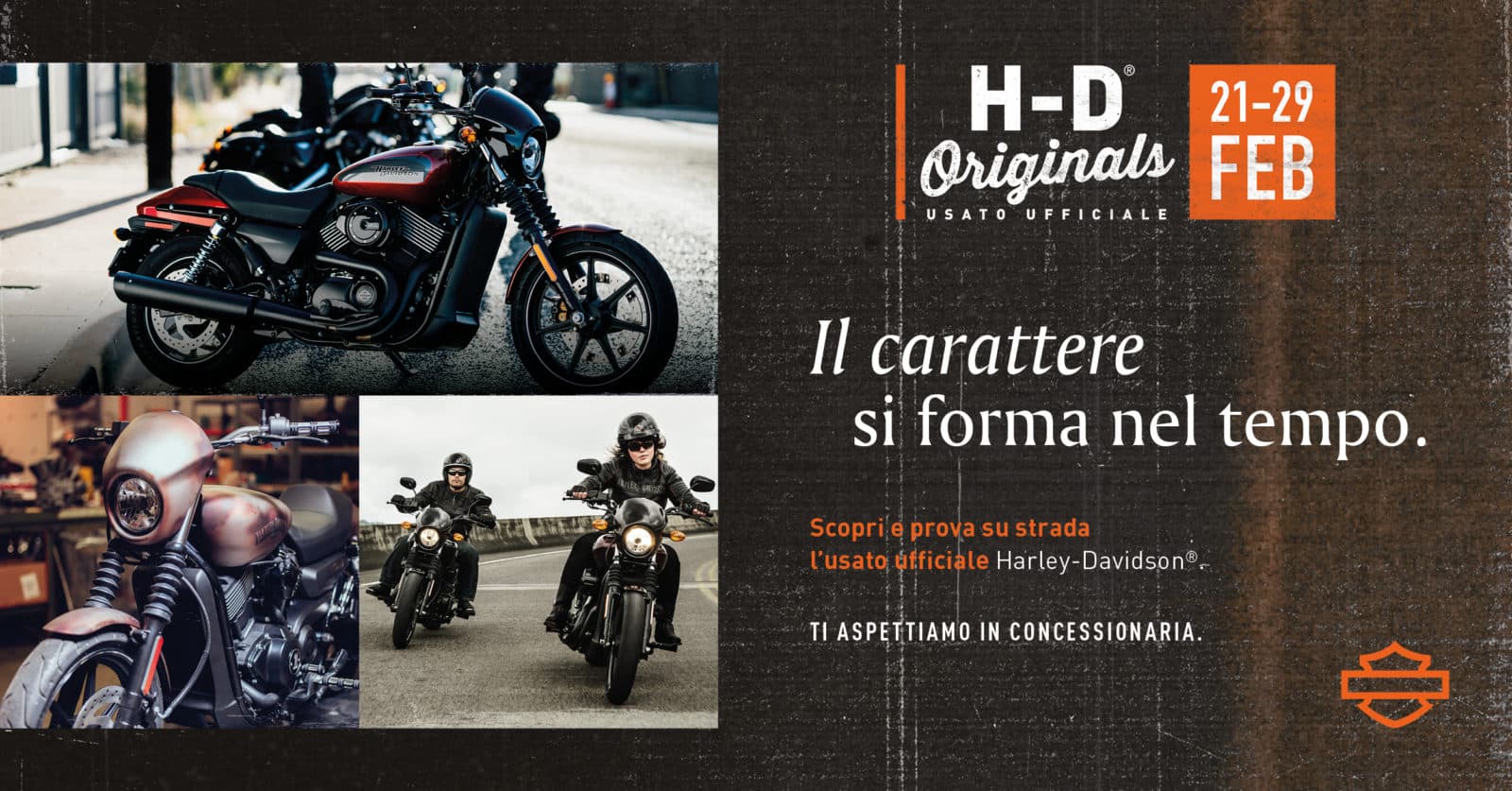 FB__Originals_Post_Street.jpg Harley-Davidson Originals Usato Ufficiale, 21-29 FEB. Moto Harley-Davidson Street Rod e piloti in test ride. Scopri e prova l'usato ufficiale in concessionaria.